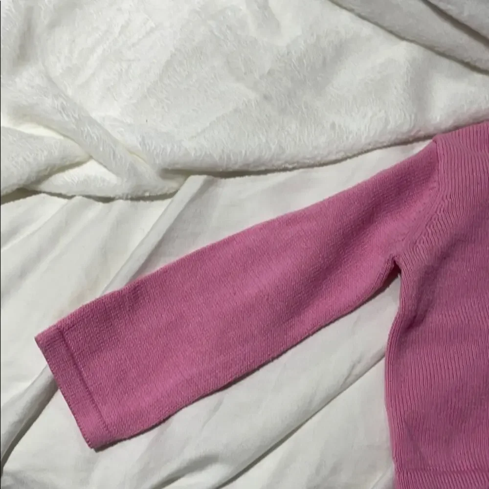 Gymboree 12-18m pink ruffle cardigan euc